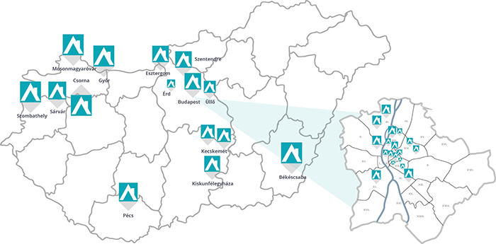 A SMART Ingatlan hálózatának jelenlegi lefedettsége (forrás: smartingatlan.hu/rolunk )